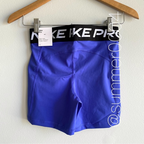 NWT Nike Pro 365 Bike Short 5.0" Lapis Blue S - Picture 4 of 5